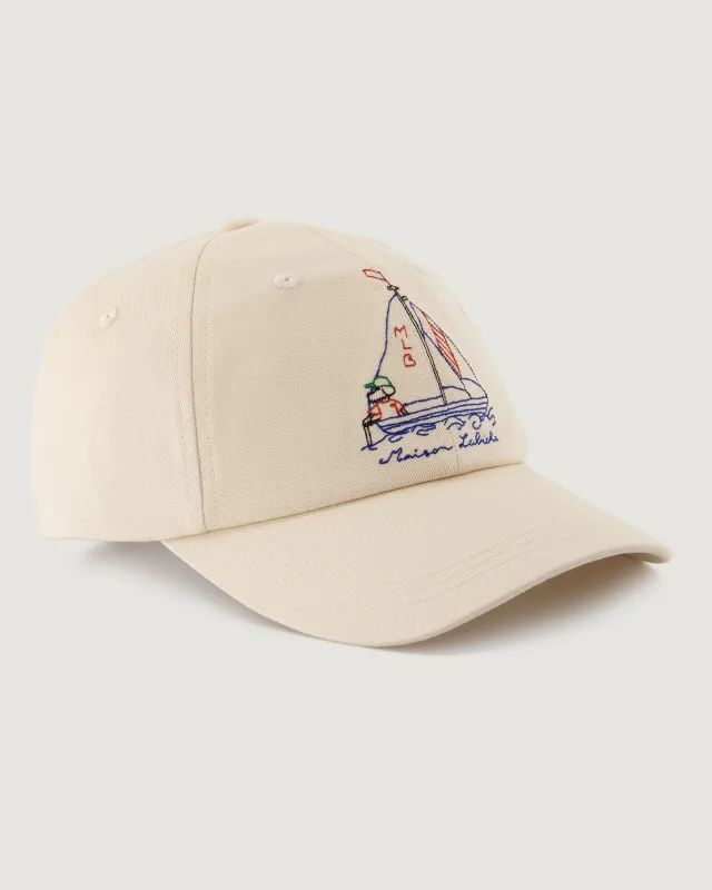 "Sailor Dog" beaumont cap made by Maison Labiche