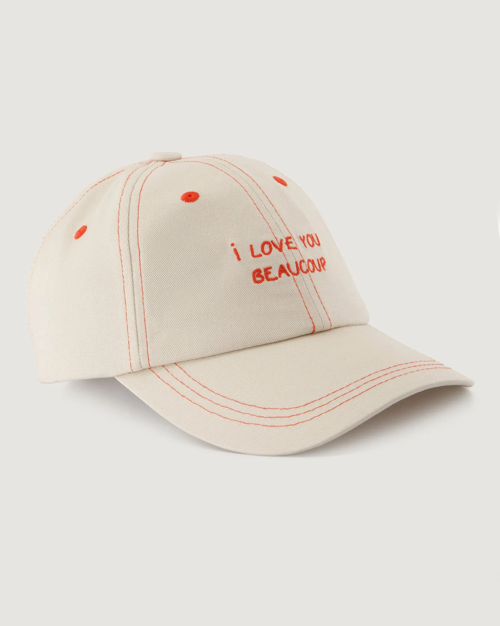 "I Love You Beaucoup" beaumont cap sold by Maison Labiche