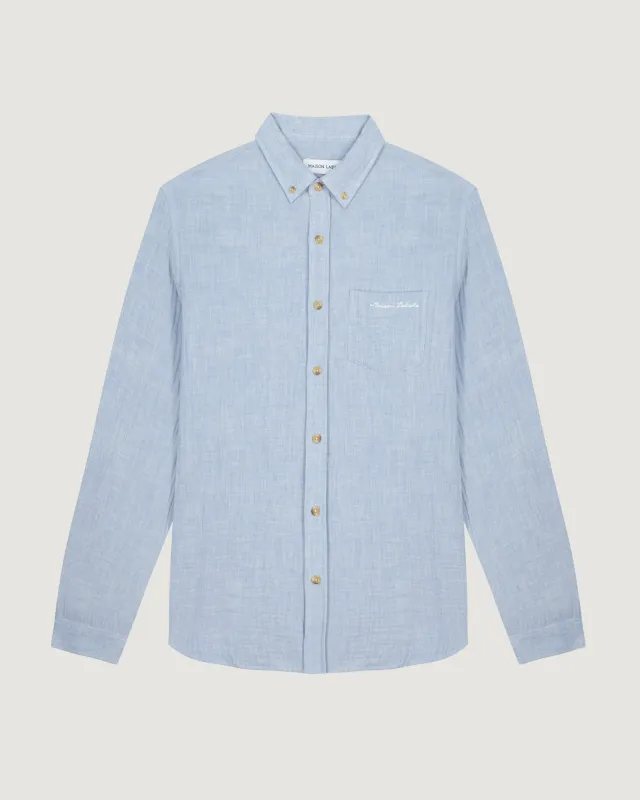 "Cotton Gauze" bonne graine shirt sold by Maison Labiche