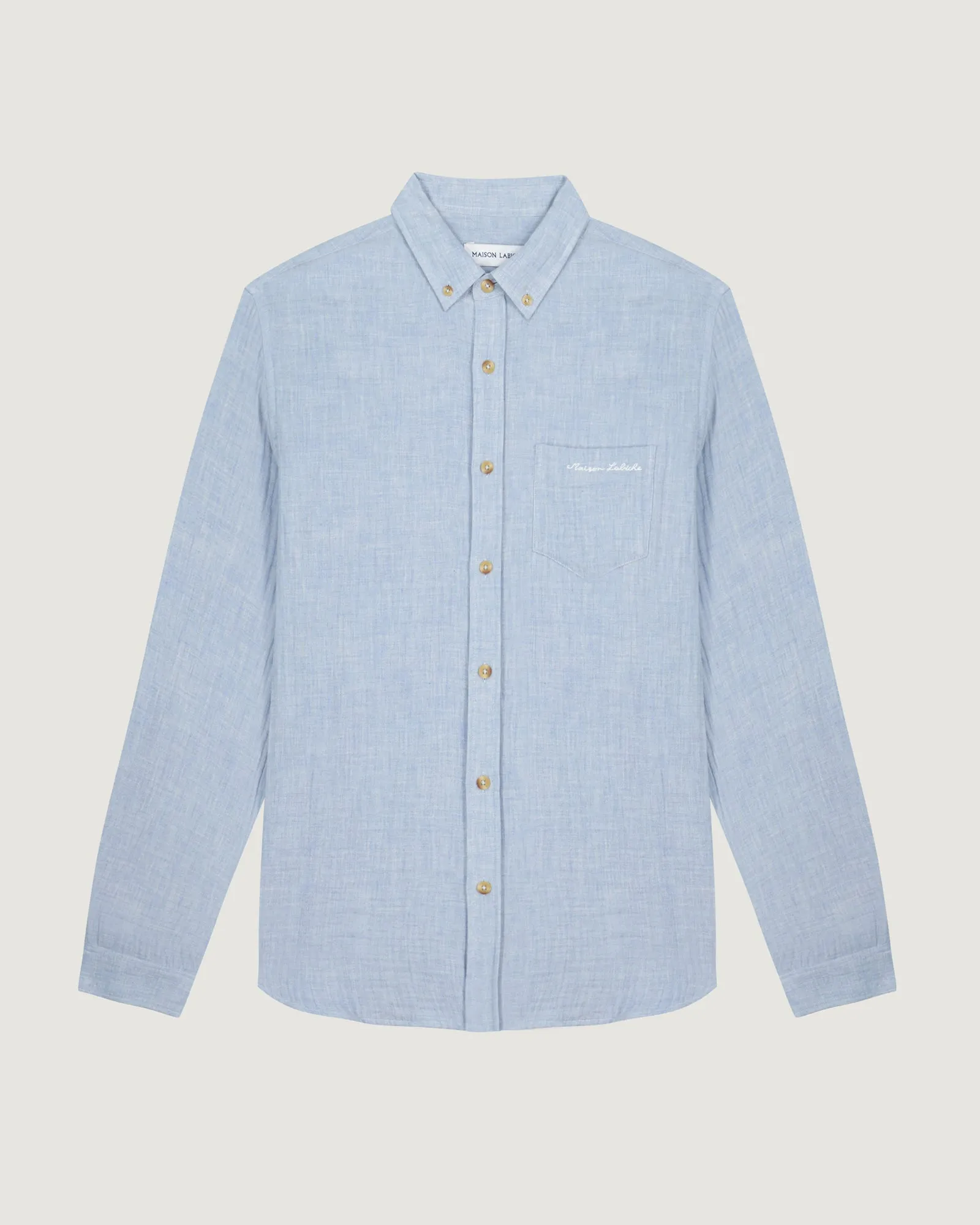"Cotton Gauze" bonne graine shirt sold by Maison Labiche