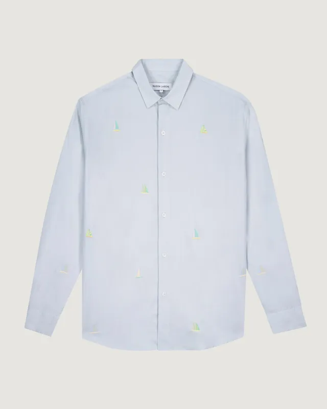"Sailing Boat" breteuil shirt sold by Maison Labiche