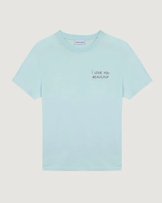"I Love You Beaucoup" popincourt t-shirt sold by Maison Labiche