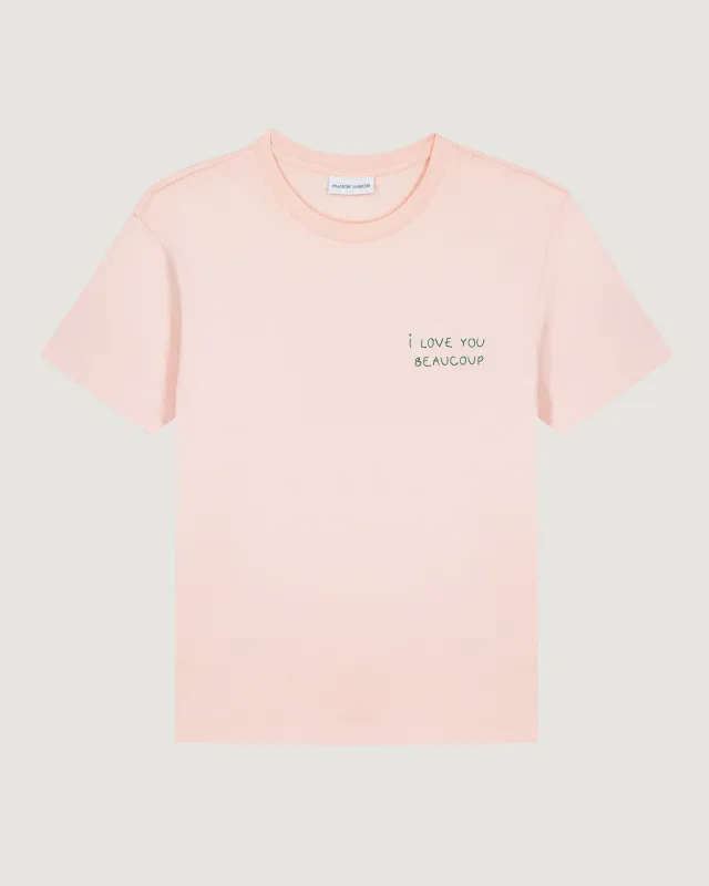 "I Love You Beaucoup" popincourt t-shirt made by Maison Labiche