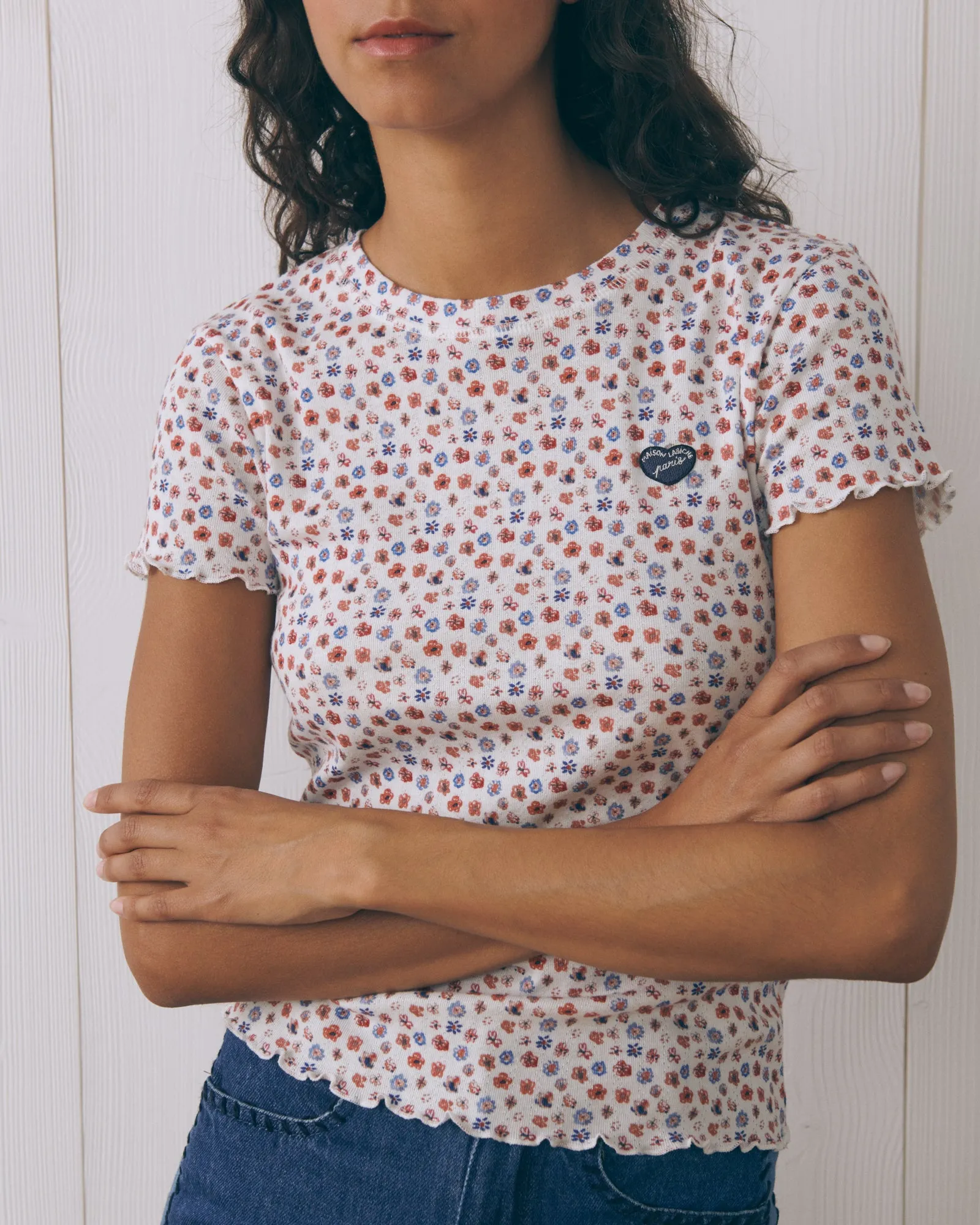 "Patch Coeur" folies ribbed t-shirt sold by Maison Labiche product image thumbnail 3