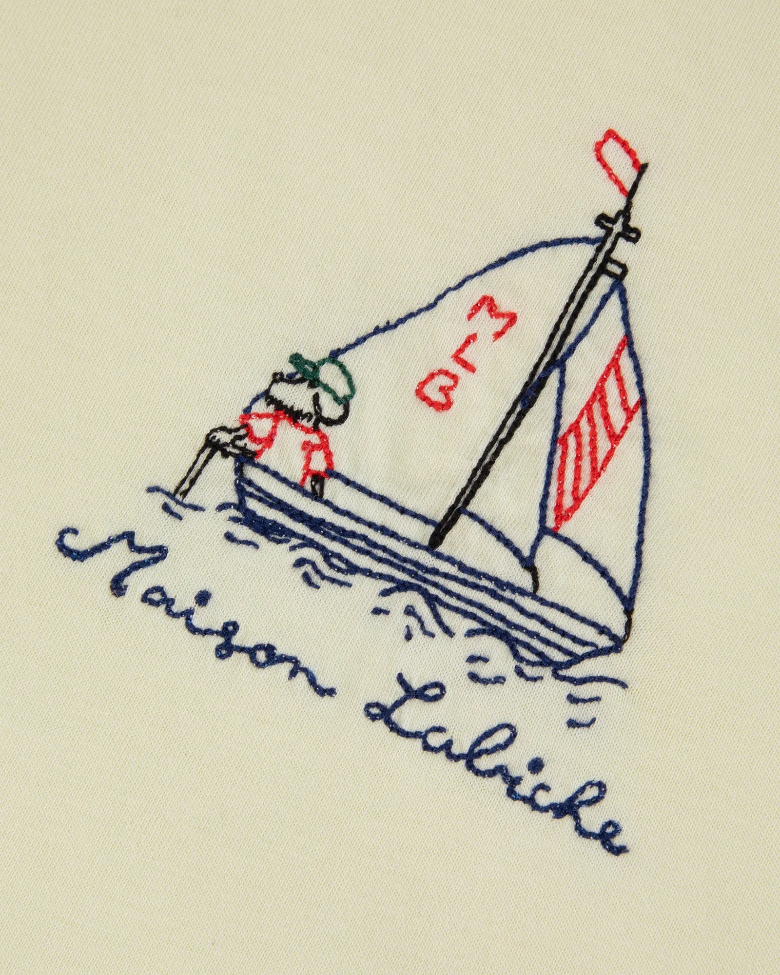 "Sailing Dog" popincourt t-shirt sold by Maison Labiche product image thumbnail 2