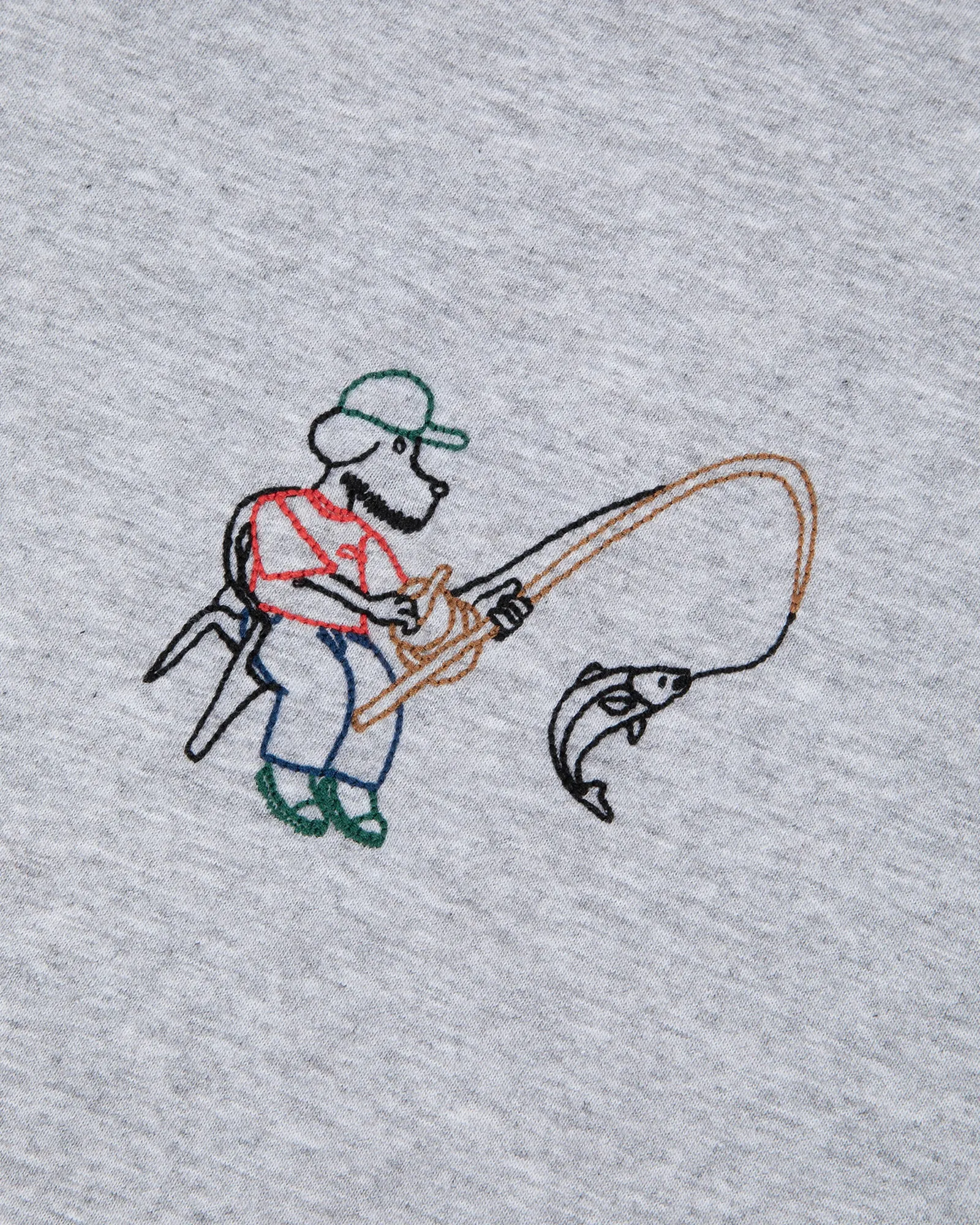 "Fishing Dog" popincourt t-shirt sold by Maison Labiche product image thumbnail 2