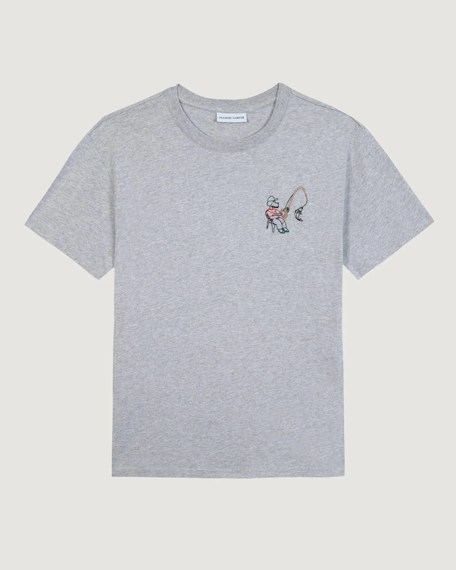 "Fishing Dog" popincourt t-shirt sold by Maison Labiche