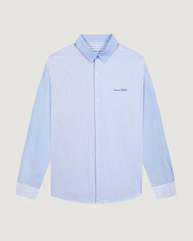 Breteuil "seersucker" shirt made by Maison Labiche