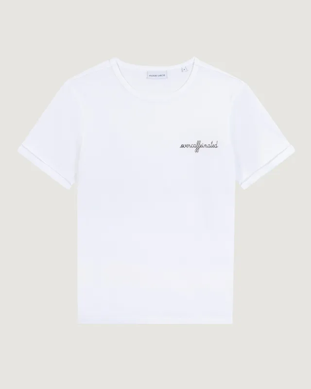 "Overcaffeinated" poitou t-shirt sold by Maison Labiche