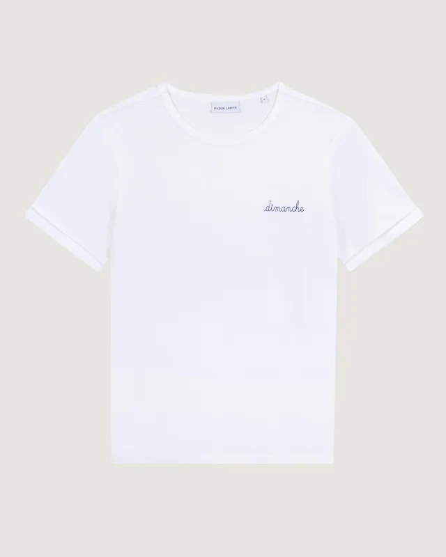 "Dimanche" poitou t-shirt sold by Maison Labiche