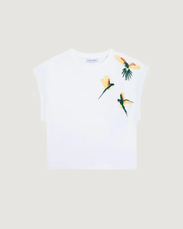 "Perroquets" pergolèse t-shirt sold by Maison Labiche