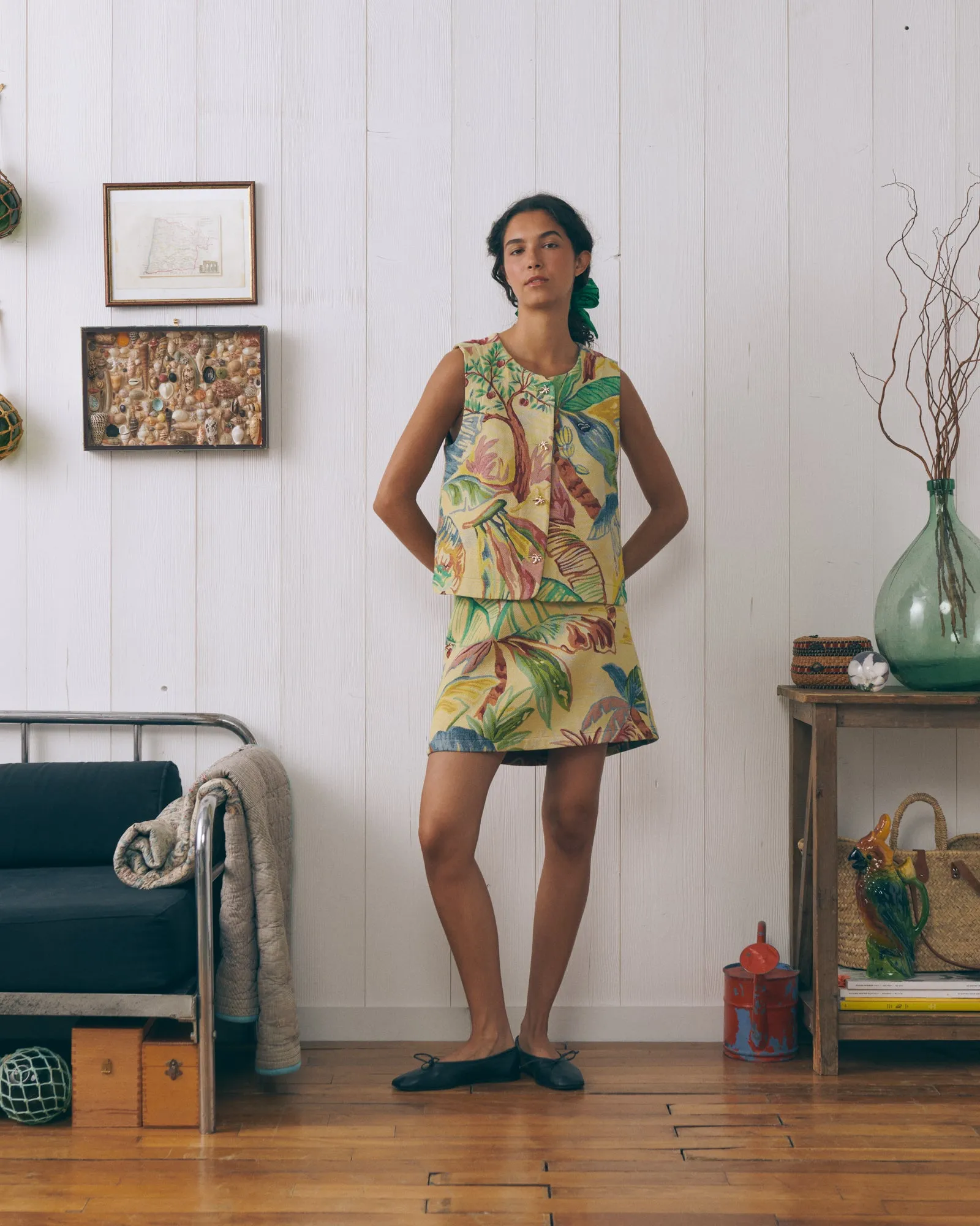 "Palm Trees" missoffe skirt sold by Maison Labiche product image thumbnail 2