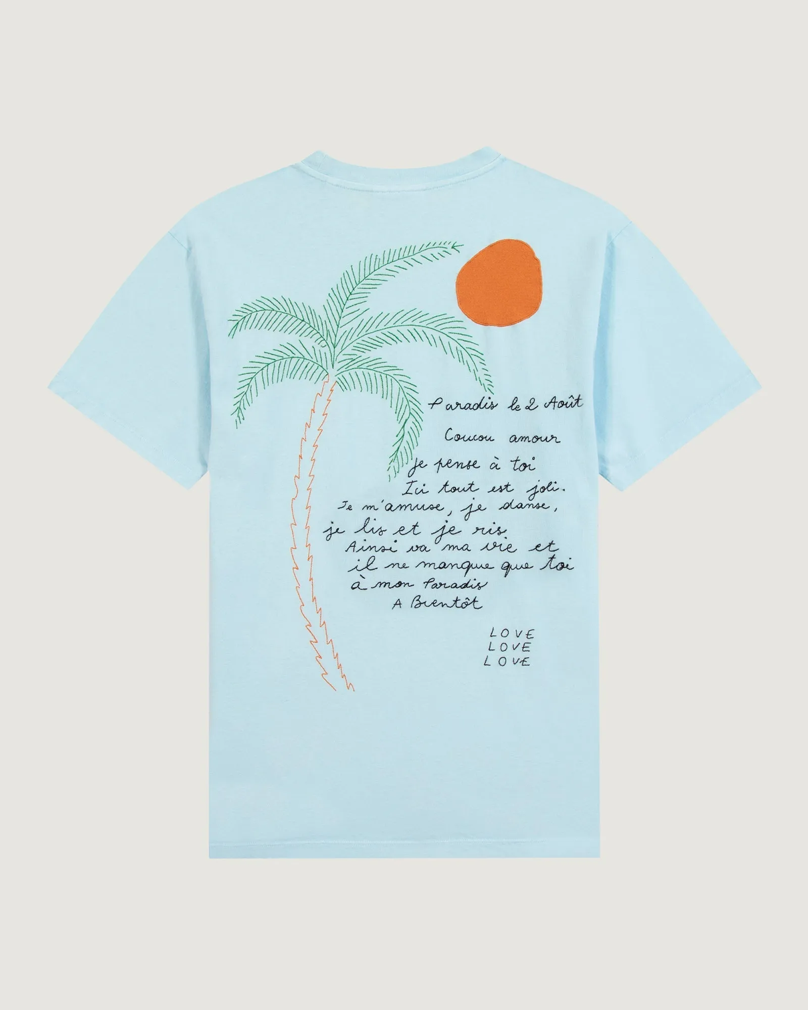 "Palm Tree" bainville t-shirt sold by Maison Labiche product image thumbnail 2