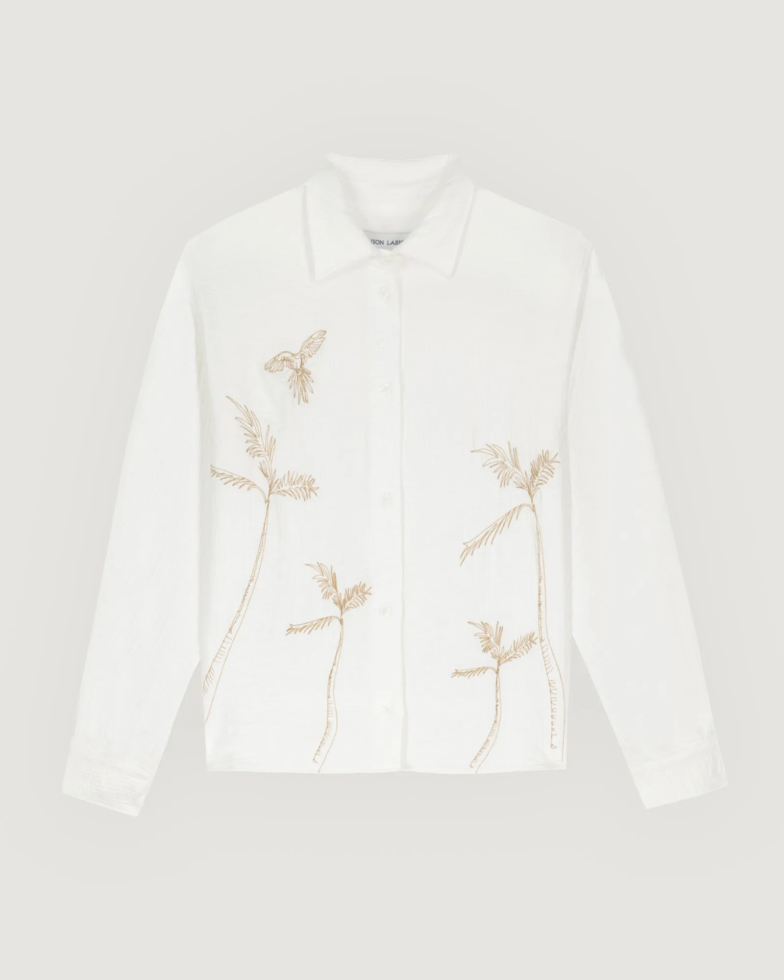 Palm Trees Bidault "viscose and polyamide" shirt sold by Maison Labiche