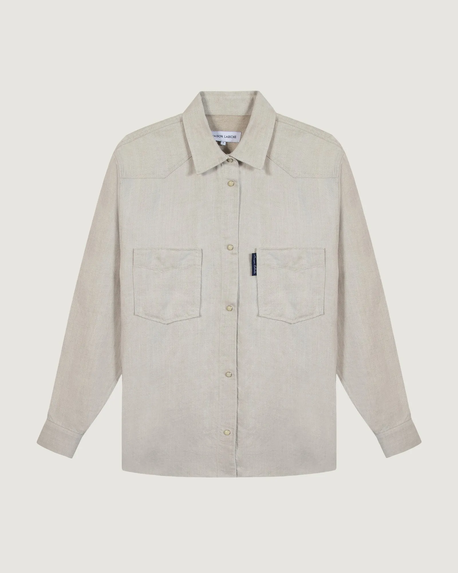 Postcard "Lyocell And Linen" monselet shirt sold by Maison Labiche