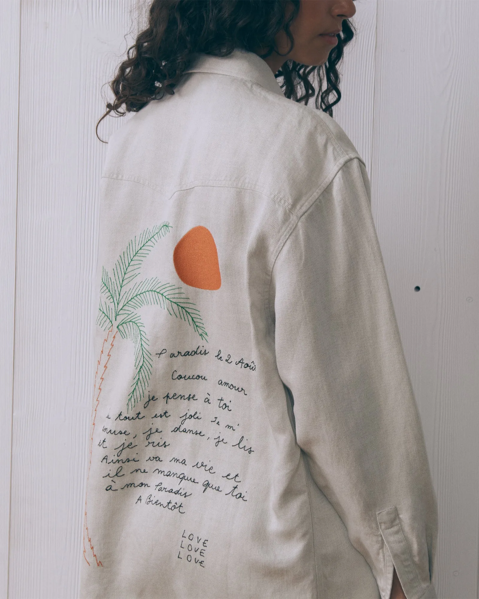 Postcard "Lyocell And Linen" monselet shirt sold by Maison Labiche product image thumbnail 3