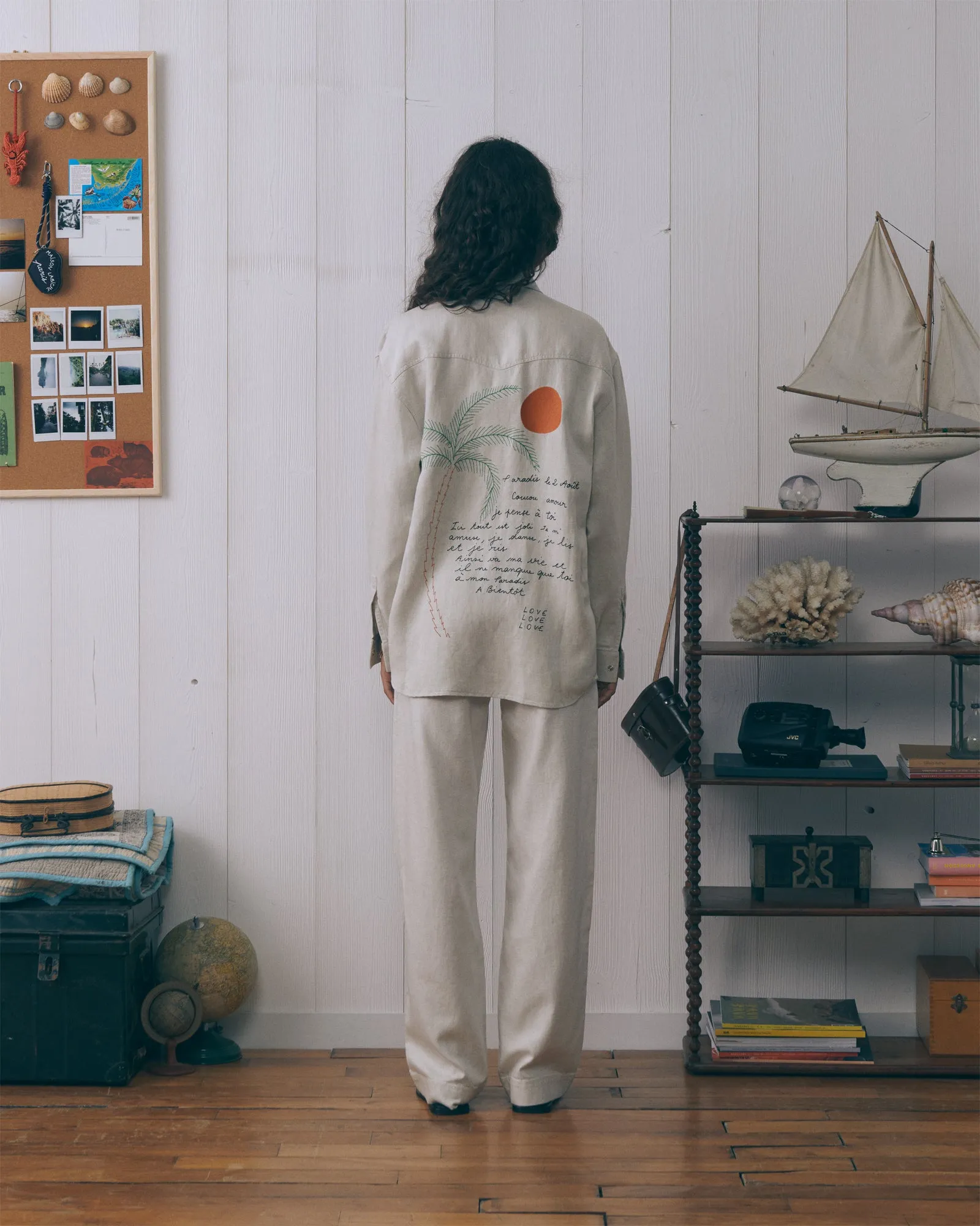 Postcard "Lyocell And Linen" monselet shirt sold by Maison Labiche product image thumbnail 2