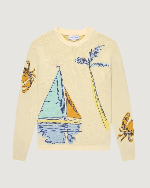 "Boat" holweck sweater made by Maison Labiche