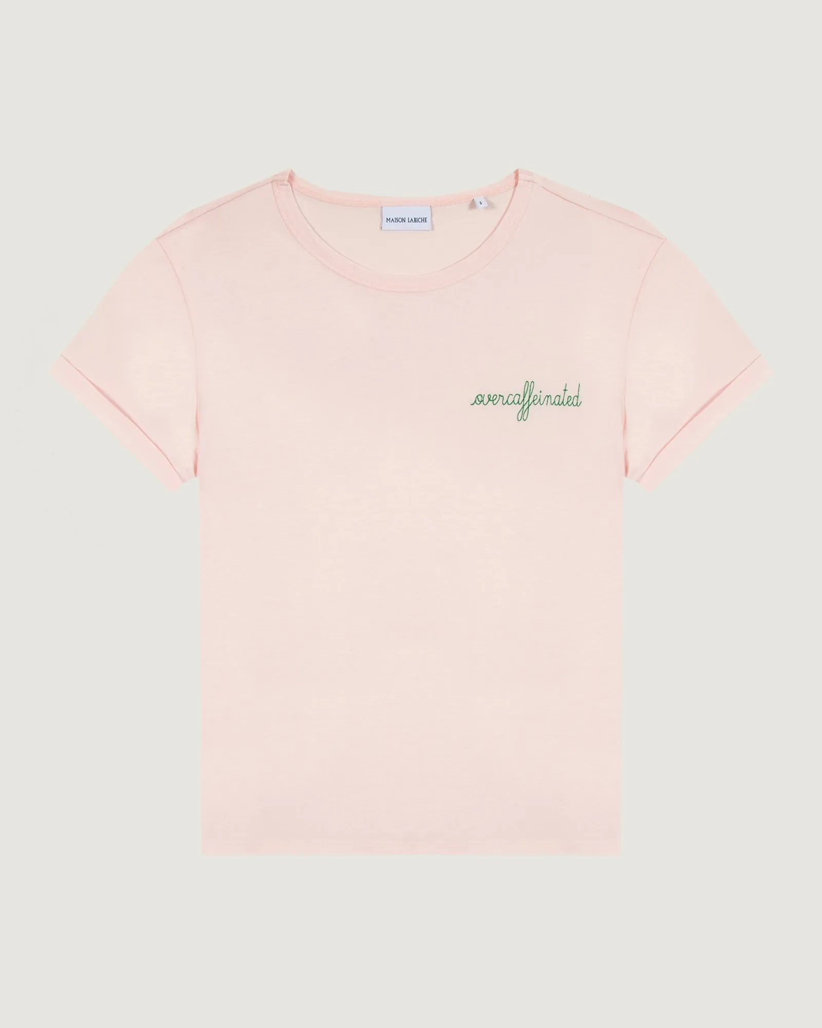 "Overcaffeinated" poitou t-shirt sold by Maison Labiche