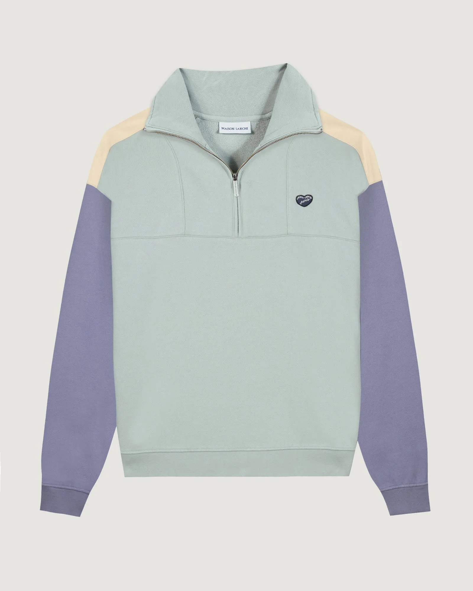 "Patch Coeur" placide trucker sweatshirt sold by Maison Labiche