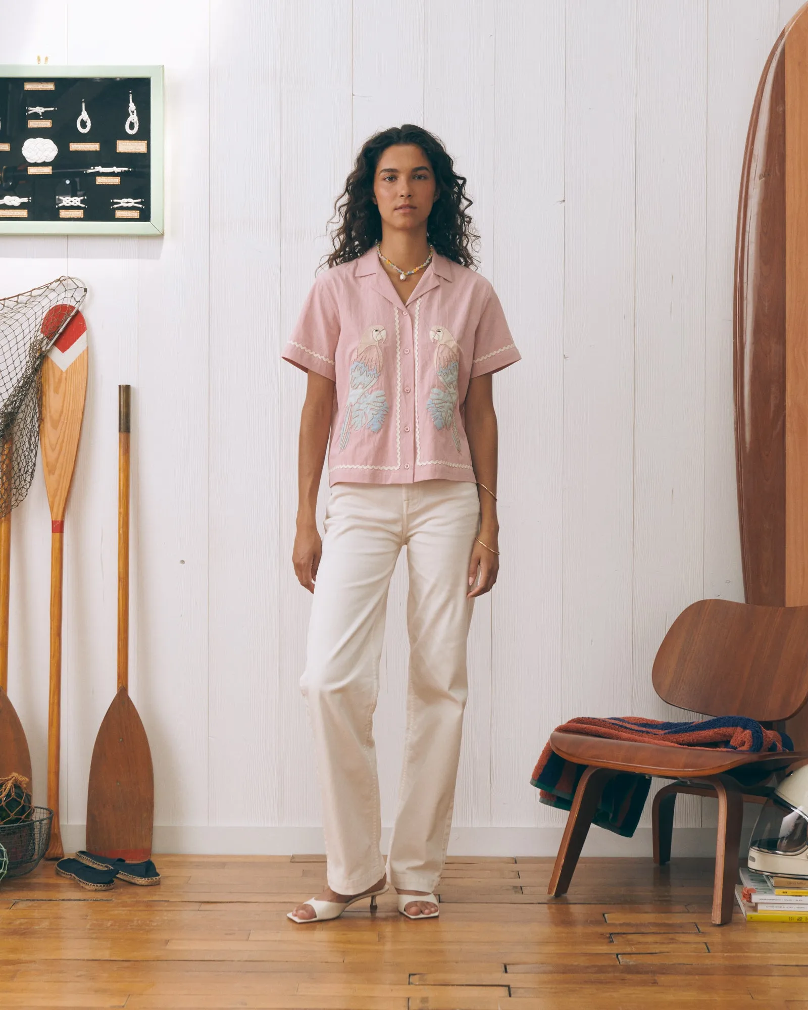 Parrots souchier "poplin" shirt sold by Maison Labiche product image thumbnail 2