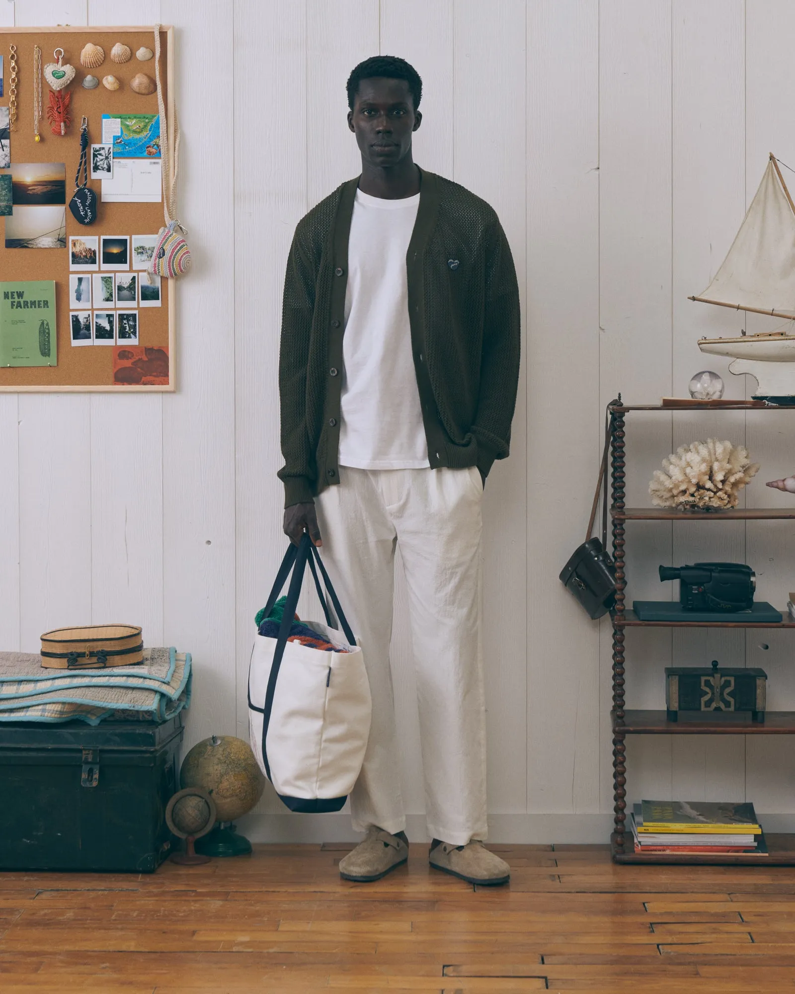 "Patch Coeur" lhomme cardigan sold by Maison Labiche product image thumbnail 2