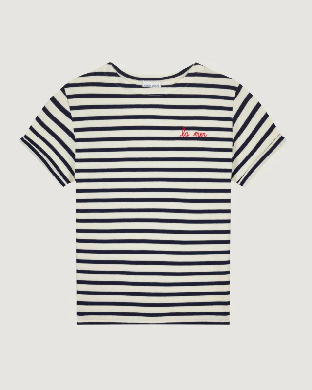 "La Mer" Short Sleeves colombier sailor shirt sold by Maison Labiche