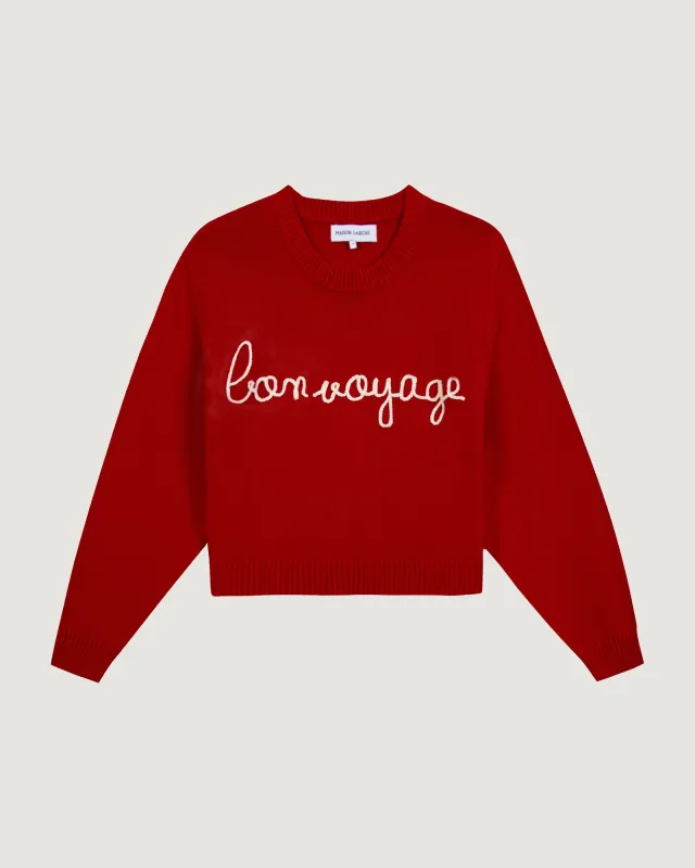 "Bon Voyage" formigé sweater made by Maison Labiche
