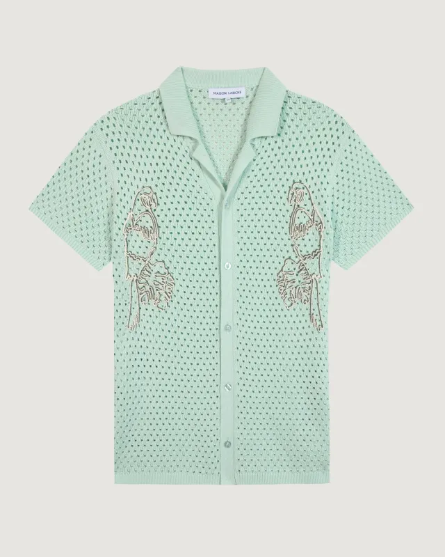 "Parrots" beuret shirt made by Maison Labiche