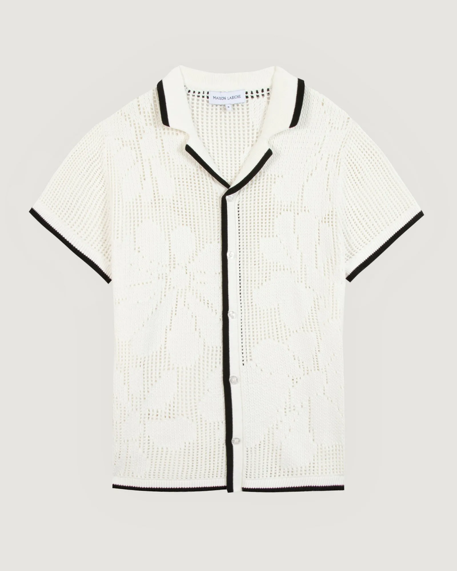 "Flowers" beuret shirt sold by Maison Labiche