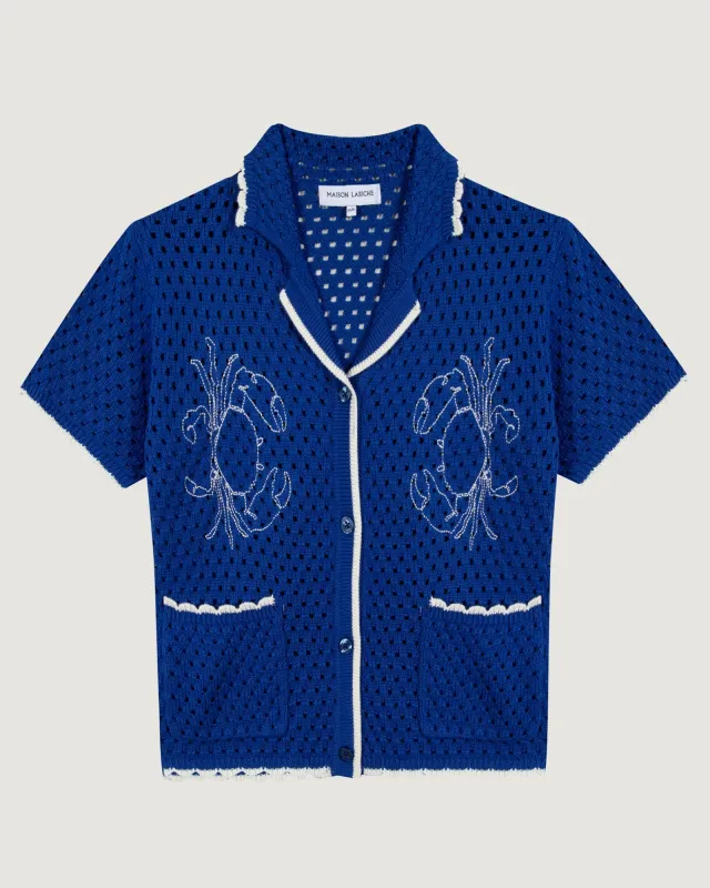 "Homard" souchier crochet shirt made by Maison Labiche