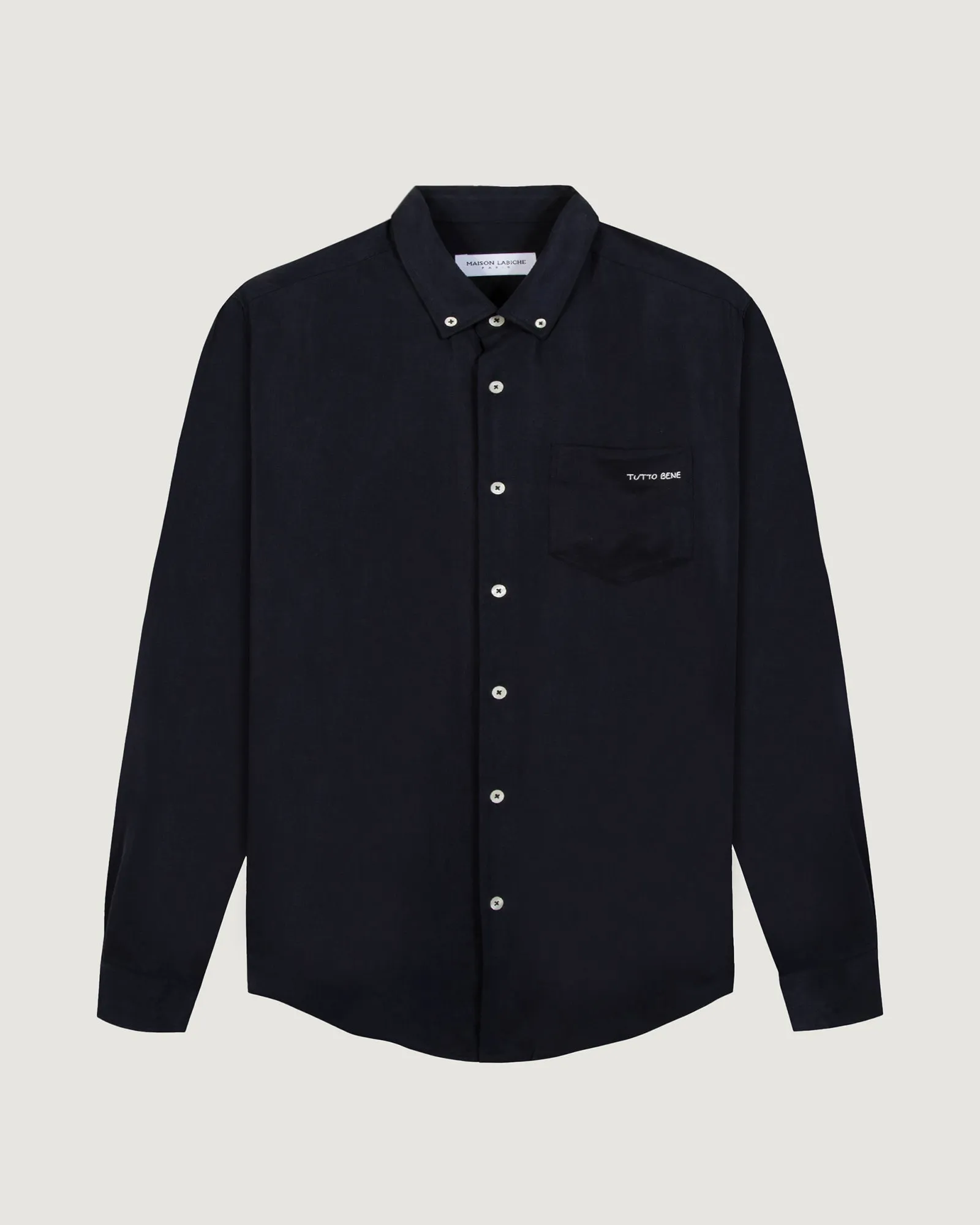 Tutto Bene tombelle "lyocell" shirt sold by Maison Labiche