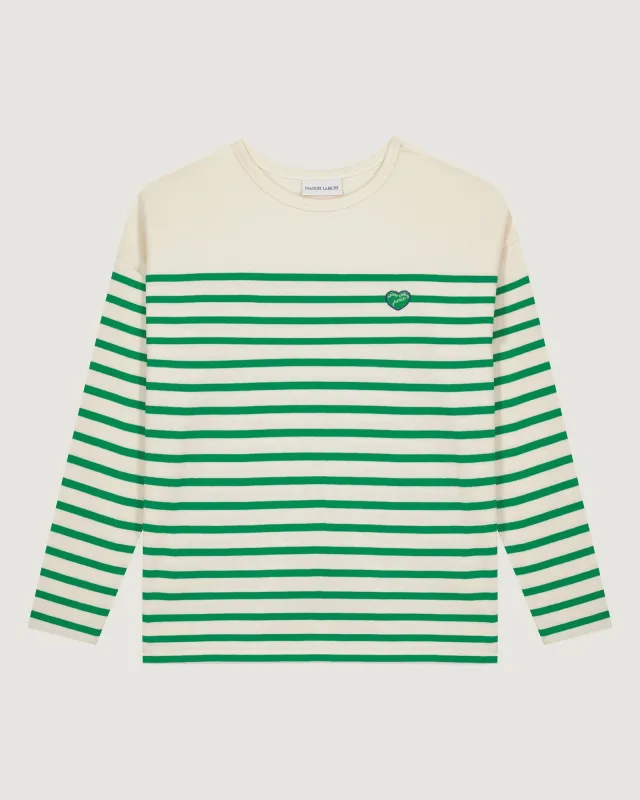 "Patch Coeur" montpar sailor shirt sold by Maison Labiche