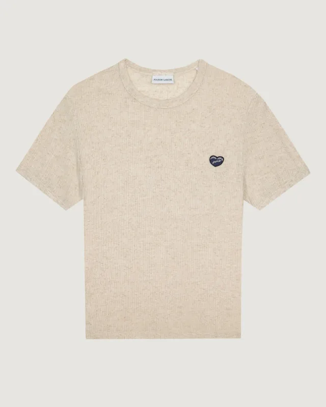 "Patch Coeur" piat t-shirt made by Maison Labiche