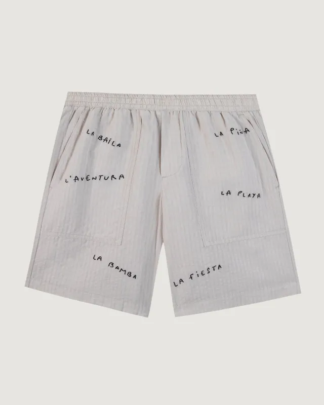 Guignier "Seersucker" short pants sold by Maison Labiche