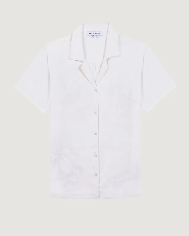 Crabs morney "viscose" shirt made by Maison Labiche