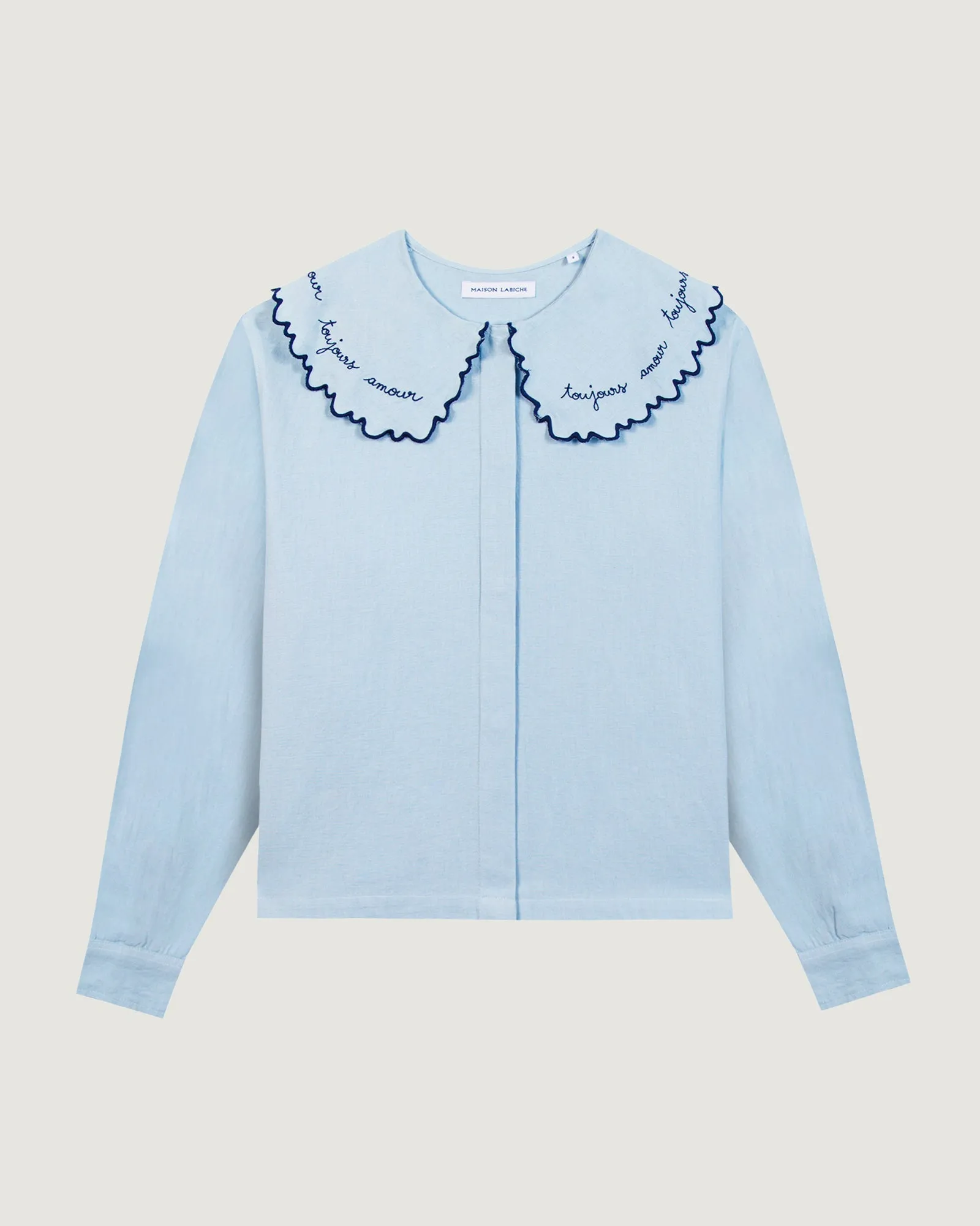 Amour Toujours sourdière "chambray" shirt sold by Maison Labiche