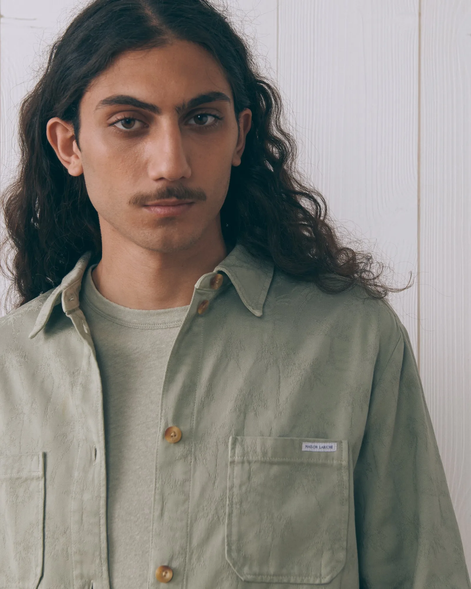 Palm Tree "Jacquard" monge shirt sold by Maison Labiche product image thumbnail 3