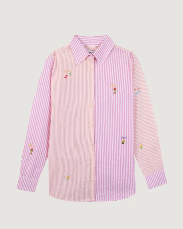Bamba "Seersucker" dewet shirt made by Maison Labiche