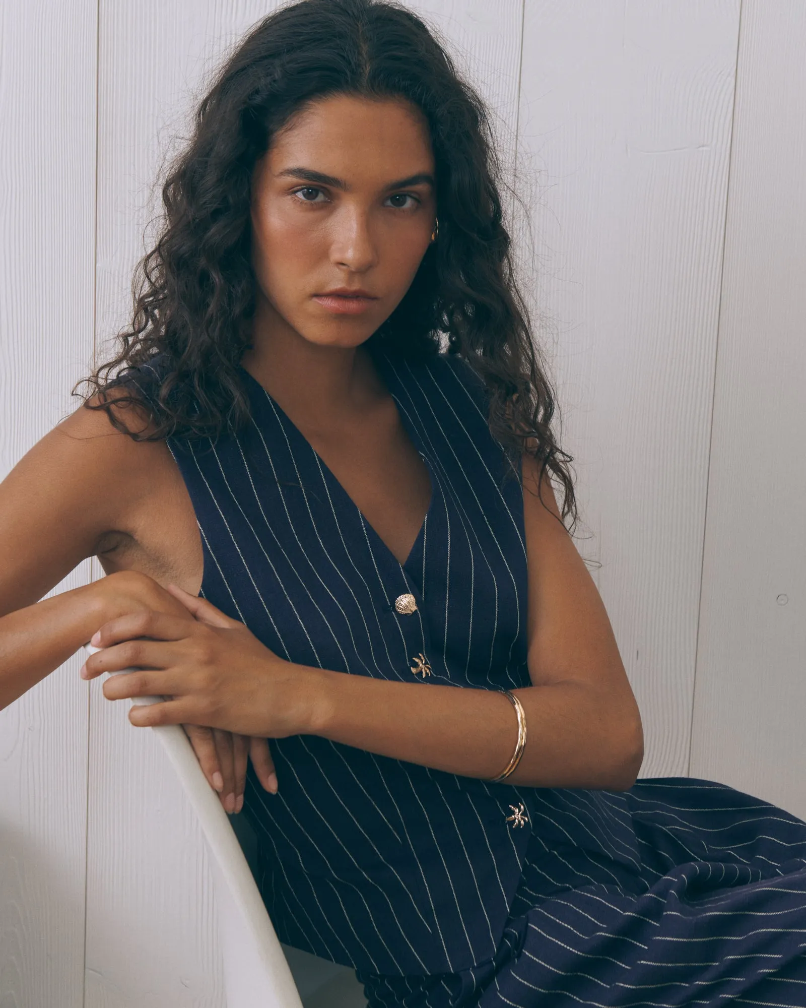 Shells "Mixed Linen" dubail vest sold by Maison Labiche product image thumbnail 3
