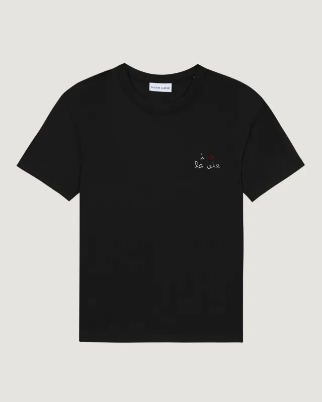 "I Love La Vie" pers t-shirt made by Maison Labiche