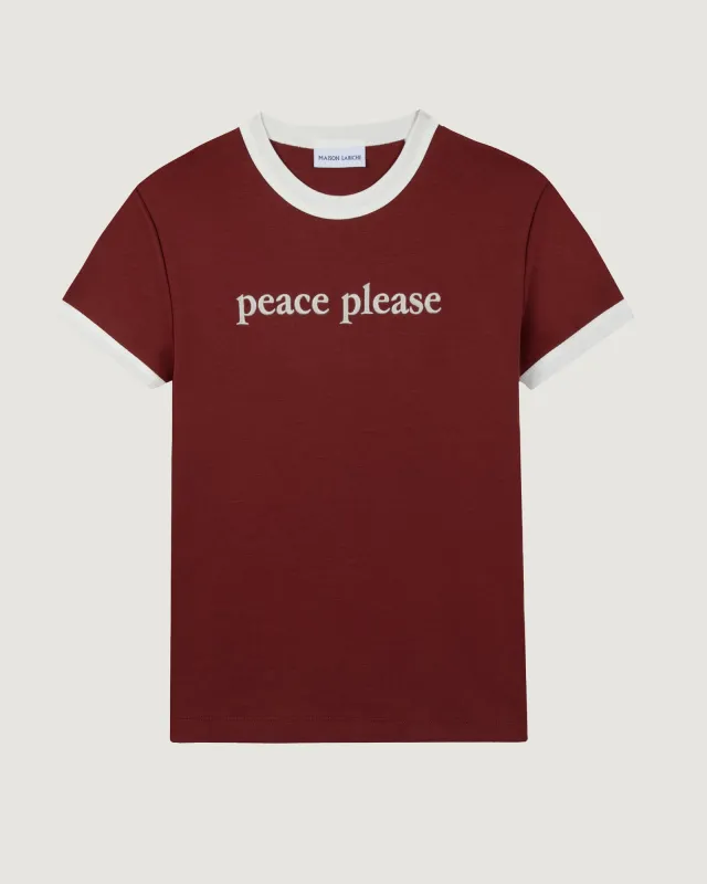 "Peace Please" montherlant t-shirt made by Maison Labiche