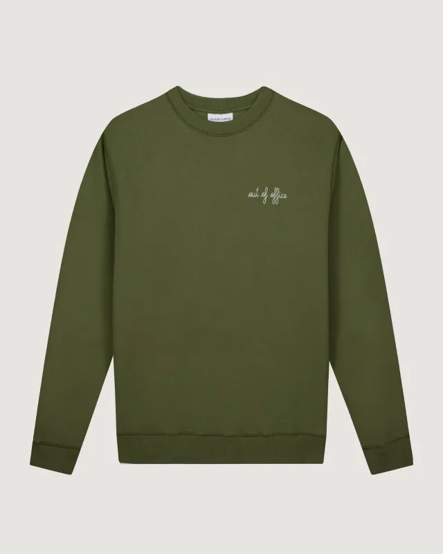 "Out Of Office" charonne sweatshirt made by Maison Labiche