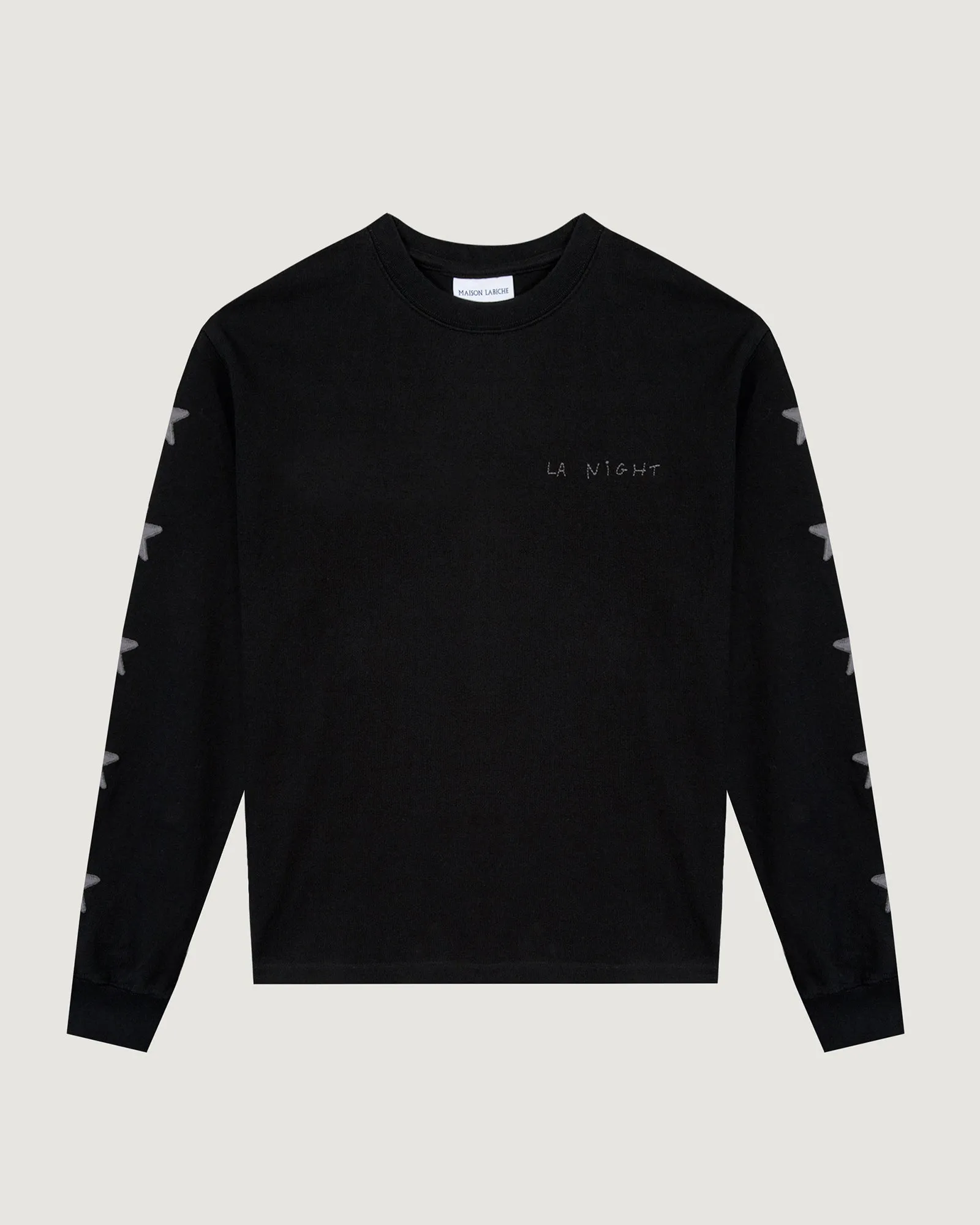 "At The End Of The Night" manhes sweatshirt sold by Maison Labiche