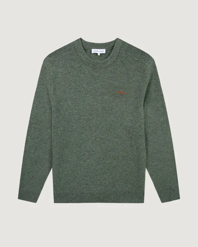 "Lambs Wool" grand cerf amour sweater made by Maison Labiche