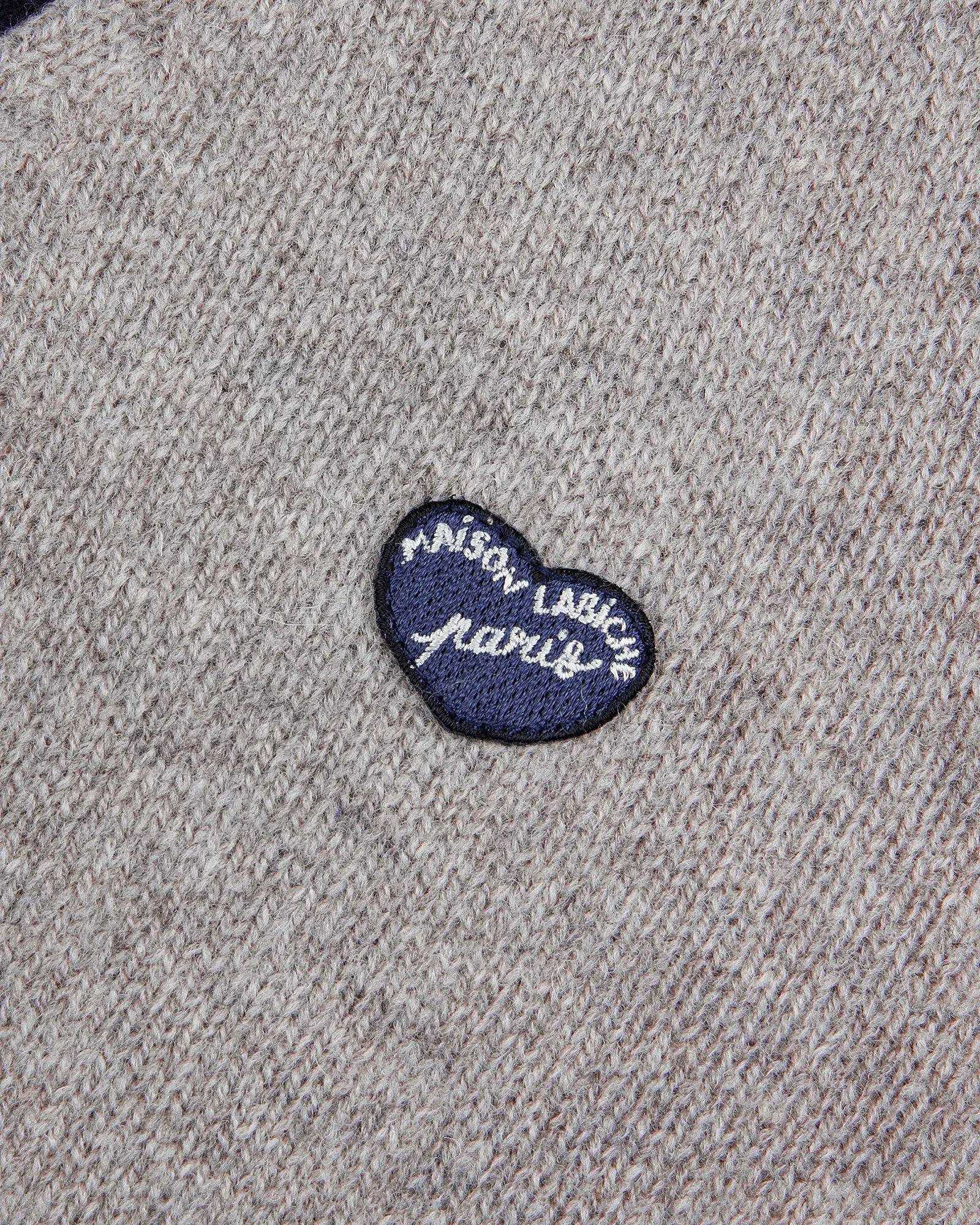 Cardigan "Lambs Wool" balfournier heart patch sold by Maison Labiche product image thumbnail 2