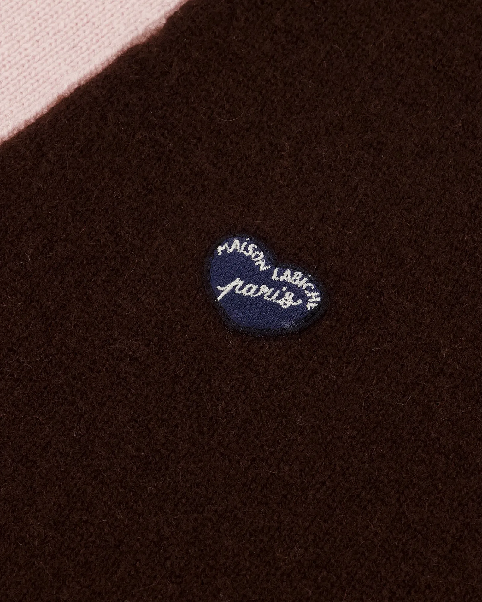 "Wool And Cashmere" glizières heart patch cardigan sold by Maison Labiche product image thumbnail 2