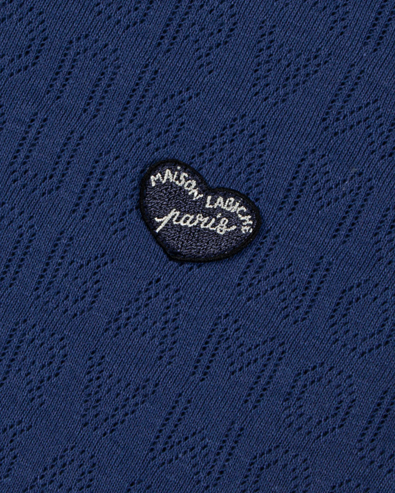 "Heart Patch" Folies pointelle t-shirt sold by Maison Labiche product image thumbnail 2