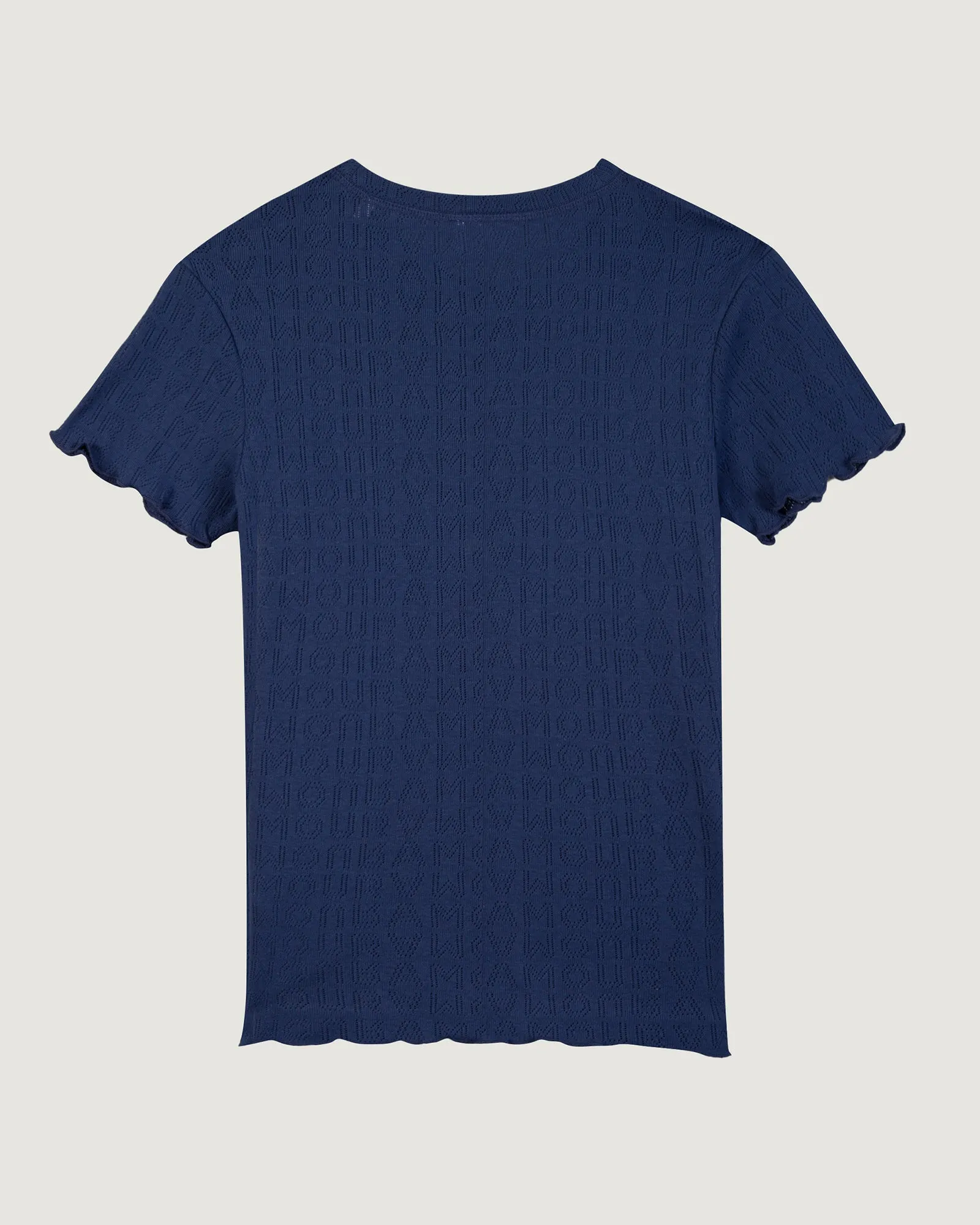 "Heart Patch" Folies pointelle t-shirt sold by Maison Labiche product image thumbnail 3