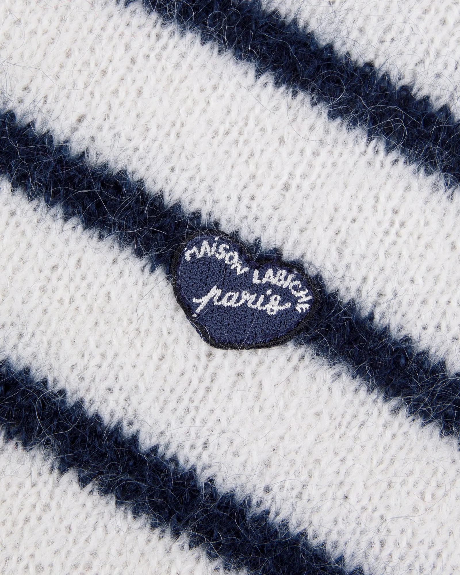 "Superkid Mohair" honnorat heart patch sweater sold by Maison Labiche product image thumbnail 2